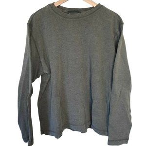 Banana Republic Pullover Gray Crew Neck Sweater Mens Size Medium 100% Cotton